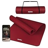 ALPIDEX Yogamatte Extra Dick 1,5 cm Gymnastikmatte 3 Größen E-Book rutschfest Phthalatfrei Fitness Matte Turnen Pilates Sport Physio HIIT Yoga Trainingsmatte Isomatte, Bordeaux, 190 x 80 x 1.5 cm