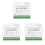 DieseRC 3-Stück Drahtloses Smart-Rollladen-Steuerungsmodul AC 230 V 220 V, Tuya APP WIFI-Controller, kompatibel mit Alexa/Google Home APP-Steuerung und manuellen Schaltern