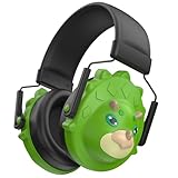 Wosilsor Gehörschutz Kinder, Lärmschutz Kopfhörer, Verstellbar Ohrenschützer Kind, Fantasy Kapselgehörschutz für Schule, Schlagzeug, Autisten, Konzert, Junge, Mädchen (Grün)
