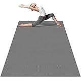 Odoland Große Yogamatte TPE für Männer und Frauen, dicke rutschfeste Übungsmatte(200 x 130 x 0,6 cm) für Home Gym, Trainingsmatte für Pilates Stretching Push-ups und Gymnastik