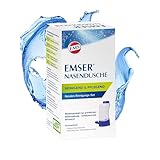 Emser Nasendusche inkl. Nasenspülsalz - Nasenspülung zur Vorbeugung von Erkältungskrankheiten, bei Allergien und zur Nasenpflege - 4 x 2,5 g Beutel