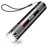 Blukar LED Taschenlampe Aufladbar,Superhelle Zoombare Mini Torch mit 4 Lichtmodi und Langer Betriebsdauer, Wasserdichte Taktische Handlampe für Camping, Wandern, Outdoor, Notfäll