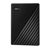 WD My Passport externe Festplatte 1 TB (mobiler Speicher, schlankes Design, herunterladbare Software, automatische Backups, Passwortschutz) Schwarz - auch kompatibel mit PC, Xbox und PS4, 1 Stück