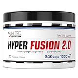 Hi Tec Nutrition - Hyperfusion 2.0 - Kreatin - 240 Kapseln - Muskelaufbau - Nahrungsergänzungsmittel für Kraftsportler - Bodybuilder - Ausdauersportler - Fitness - Leistungstraining - Tabletten