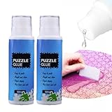 Cutiolly Puzzle Kleber,2pcs 120ml Puzzle Kleber Transparent