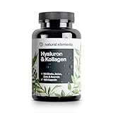 Hyaluronsäure Kollagen Komplex - 180 Kapseln - Angereichert mit Biotin, Selen, Zink, Vitamin C aus Acerola & Bambusextrakt - Laborgeprüft