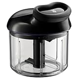 WMF Gourmet Gemüseschneider manuell mit Seilzug, Multizerkleinerer manuell 900ml, ideal für Gemüse, Zwiebeln, Knoblauch, Nüsse, Kräuter oder Obst, Kunststoff
