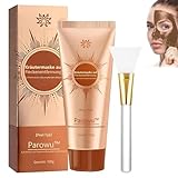 Parowu Herbal Spots Peel-Off-Gesichtsmaske, Peel off Maske Parowu Aufhellende und Fleckenentfernende Gesichtsmaske, Anti Falten Tear-Off Entferner Maske Gesicht für alle Hauttypen