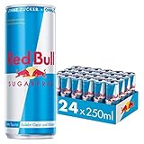 Red Bull Energy Drink Sugarfree - 24er Palette Dosen - Getränke ohne Zucker und kalorienarm, EINWEG (24 x 250 ml) | 250 ml (24er Pack)