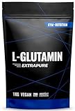 1Kg L-GLUTAMIN Ultrapure Pulver extra hochdosiert & 99,5% rein - Laborgeprüft und vegan – Made in Germany 1kg (NEUTRAL)