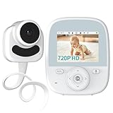 VIZOLINK 2.8” BabyPhone mit Kamera, 720P Baby Monitor Ohne WLAN, 4000mAh Akku, HD Nachtsicht, VOX Modus, Gegensprechfunktion, 3XZoom, 8 Schlaflieder, Temperatursensor, 300m Reichweite, Schlauchhalter