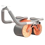 Automatisches Rückprall Bauchmuskelrolle – Rolle für Bauchmuskeln Core Trainer | automatisches Rückprall-Bauchrad, Bauchrolle für Bauchrad mit Unterstützung für Ellbogen, Räder