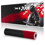 EFISH Japanische Gaming Mauspad XXL 800 x 300 mm Großes Mauspad Vernähte Kanten Wasserdicht Anti-Rutsch für PC, MacBook,Laptop Verbessert Präzision und Geschwindigkei.(B17)