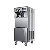 Kommerzielle Dreifachkopf-Eismaschine, Hochleistungs- und Mikrocomputersteuerung für automatischen Betrieb, ideal für Dessertläden mit hohem Volumen und Catering-Services