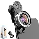 Auricase 2-in-1 Universal Handy Kamera objektiv, Handy objektiv Set,10X Macro Lens, 120° Weitwinkel, Makroobjektiv für die meisten Smartphones