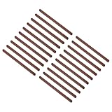 QUARKZMAN Schubladenschienen, 20 Stück 300mm - Kunststoff-Schubladenschienen, seitlich montierte gerillte Führungsschienen für Schubladen von Schränken, Nachttischen (Braun)