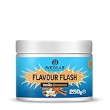 Bodylab24 Flavor Flash Vanille-Zimt 250g, kalorienarmes Flavour Powder für Quark und Joghurt, Aromapulver zum Süßen, Backen und Verfeinern von Lebensmitteln, reich an Ballaststoffen