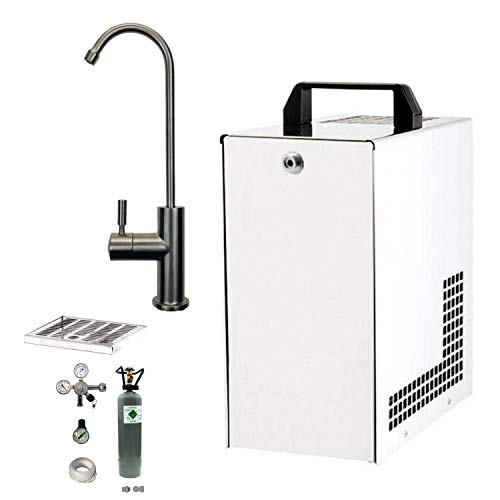 BieTal® Tafelwassergerät Wassersprudler Sprudelwasseranlage mit Zapfstelle und Zubehör - Wasserhahn ohne Wasserfilter