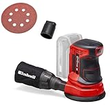 Einhell Akku-Exzenterschleifer TE-RS 18 Li-Solo Power X-Change (Lithium-Ionen, Drehzahl-Elektronik, Mikro-Kletthaftung, inkl. 1x Schleifpapier P80, ohne Akku und Ladegerät)