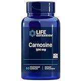 Life Extension, L-Carnosine, 500mg, hochdosiert, 60 vegane Kapseln, Laborgeprüft, Glutenfrei, Vegetarisch, Sojafrei, Ohne Gentechnik