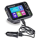 Hikity DAB/DAB+ Radio Adapter für Autoradio, 2,4' LCD Tragbares Autoradio DAB mit FM Transmitter Bluetooth Freisprecheinrichtung MP3 Player, DAB+ Digital Radio Tuner mit TF Play/Aux Out