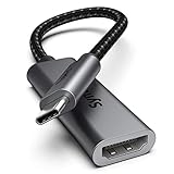 Syntech USB C auf HDMI Adapter 4K, Thunderbolt 3 auf HDMI, kompatibel mit iPhone 15 Plus Pro Max MacBook Pro MacBook Air iPad mini 6/Pro/Air iMac Surface Pro 8/X Go Studio Galaxy Dell und mehr