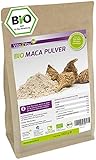 Vita2You Maca Pulver 1kg - Bio Qualität - Maca-Wurzel - ganze Knolle gemahlen - 1000g im Zippbeutel - Premium Qualität