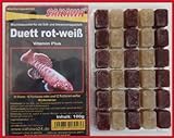 SAHAWA® Frostfutter 5X 100g Blister Duett (rote und weiße Mückenlarven) Fischfutter