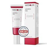 Medolin® Herpesgel - Herpes Creme gegen Lippenherpes - Wissenschaftlich bestätigte Wirkung - Herpes Salbe für gesunde Lippen - Lippenherpes Creme, 8 ml