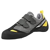 ZHENSI Kletterschuhe Herren Damen Jugend Anfänger Professionelles Klettern Bouldern Trainingsschuhe,Grau,43 EU