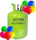 trendmile Premium Heliumflasche XL Ballongas für bis zu 30 Luftballons à 23cm - Helium Gas Ballons (1x Ballongas)