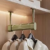 Robuste Kleiderstange aus Aluminiumlegierung – L-förmige Kleiderstange für optimale Schrankorganisation – Kleiderstange für effektive Aufbewahrungslösungen