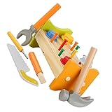ORFOFE Buntes Holz Lernspielzeug Klopfbank mit Hammer Motorikförderndes Pädagogisches für Kleinkinder Sicher und Spielerisch Fördert Feinmotorik und Räumliches