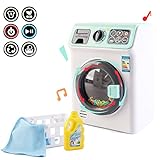deAO 'Meine erste Waschmaschine Wäsche- Und Reinigungsspielset Für Kinder Mit Einer Vielzahl Von Waschzubehör Und Realistischen Funktionen