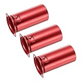 QUARKZMAN 9 Pins Keramik-Vakuumröhrensockel Ventil 53mm Aluminiumschild für 12AX7 12AU7 ECC83 ECC82 Röhre, Rot Packung mit 3