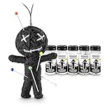 5er-Pack: Voodoo Doll in Dose | lustige Mini-Voodoo-Puppe to go | ARBEITSWELT Voodoo-doll | imaginäre Strafen für 'geliebte' Chefs, 'sympatische' Kollegen und andere 'Lieblingsmenschen' auf der Arbeit
