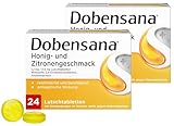 Dobensana Honig und Zitrone Lutschtabletten 1,2mg/0,6mg – Halstabletten zur Schmerzlinderung bei leichten Halsschmerzen – 2 x 24 Tabletten