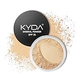 KYDA Mineral Powder Foundation, SPF 35, Leichte, lose Puder-Foundation Puder, Hautverbessernder Mineral-Foundation-Puder, aufbaubare Deckkraft, 0.28 oz, Fair Light