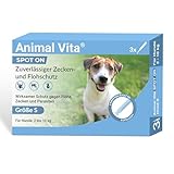 Animal Vita® Spot On Zeckenschutz für Hunde [zuverlässiger Zeckenschutz] Zeckenmittel für Hunde - Zeckenschutz Hund - Spot On für kleine Hunde (2 bis 10kg)