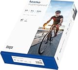 inapa Drucker-/Kopierpapier tecno Superspeed: 80 g/m², A4, hochweiß, 500 Blatt - schnell und staufrei drucken