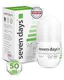 seven days Antitranspirant 50ml, Roll On gegen Schweiß [Langzeitschutz - Bis 7 Tage] Antitranspirant starkes schwitzen, Anti Transpirant Herren & Frauen Deo, Mittel gegen Schwitzen, Anti Schweiß