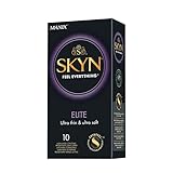 SKYN Elite Kondome (10 Stück) Skynfeel Latexfreie Kondome für Männer, Gefühlsecht Hauchzart, Extra Dünn & Extra Weiche Kondome Box, Sensitiv, Kondome 53mm Breite