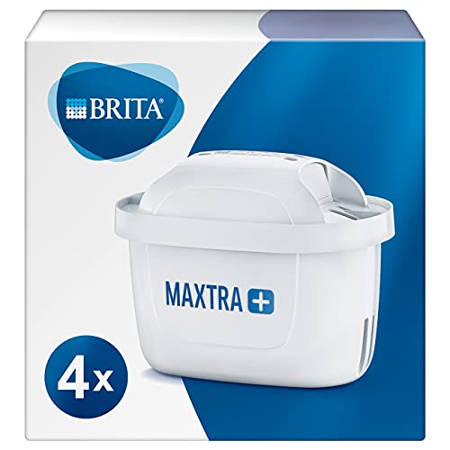 BRITA Wasserfilter-Kartusche MAXTRA+ 4er Pack – Kartuschen für alle BRITA Wasserfilter zur Reduzierung von Kalk, Chlor & geschmacksstörenden Stoffen im Leitungswasser