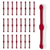 Flintronic Bildschirmfenster Montageschnallen, 24 Stück Snap-on Befestigungszubehör für Fliegengitter Fenster, Selbstklebend Fliegengitter Fenster Clips, für Moskitonetz, Netzvorhänge (Weiß)