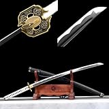 LGSJXDJ Devil May Cry 5 Vergil Anime Cosplay Schwert Krieger Yamato Schwert，scharf，Dante's Rebellion, Katana Schwert Real, Hand Forged (C 104CM)