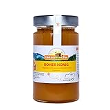 Roher Honig von ImkerPur, nicht geschleudert oder erhitzt, enthält Blütenpollen, Bienenwachs und andere natürliche Bestandteile (400 g Roher Engelwurzhonig)