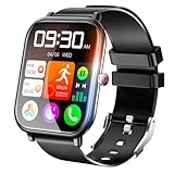 Smartwatch für Herren Damen, Fitness Tracker, 1,9 Zoll HD-Bildschirm Smartwatches, Fitnessuhr, iPhone/Android kompatibel, 24 Sportmodi, IP68 wasserdicht, ultradünn, langlebige Batterie