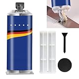 AB Metal Repair Glue Metallkleber Hitzebeständig Metall Kleber Magischer Schweißkleber Metall Reparatur Paste Wasserfeste Versiegelung und Hitzebeständigkeit Riss Mittel Reparatur mit Schaber（85ml）
