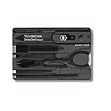 Victorinox Schweizer Taschenmesser, Swiss Card Classic, Multitool in Kreditkartenformat, 10 Funktionen, Spitzklinge, Schere