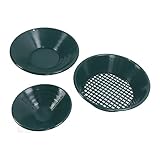 Effizientes Goldschwungpfanne für die Goldbagger -Prospektion - 3PCS Abs Plastikwaschpfannen